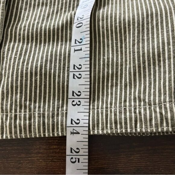 Patagonia Womens Hickory Stripe Sediment Farrier's Shirt Organic Cotton Hemp XS - Picture 10 of 11